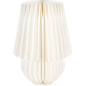 J-Line abat-jour Pliable - papier - blanc cassé