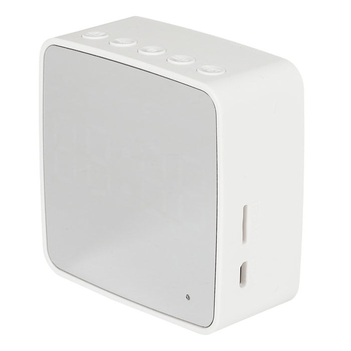 REVEIL MIROIR ENCEINTE SANS FIL 3W