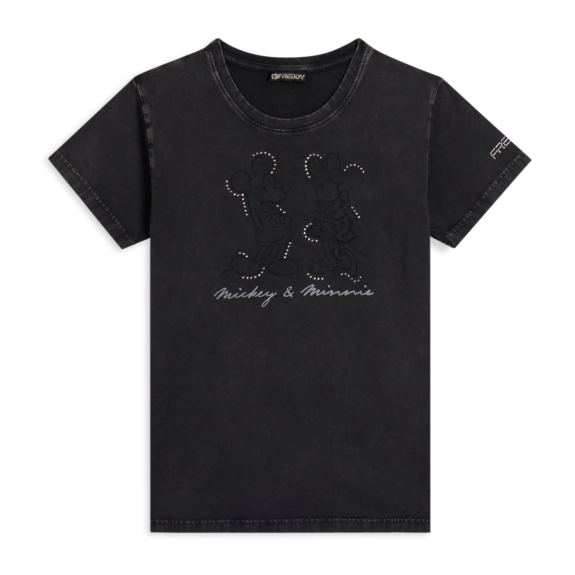 T-shirt da donna con stampa Disney e strass