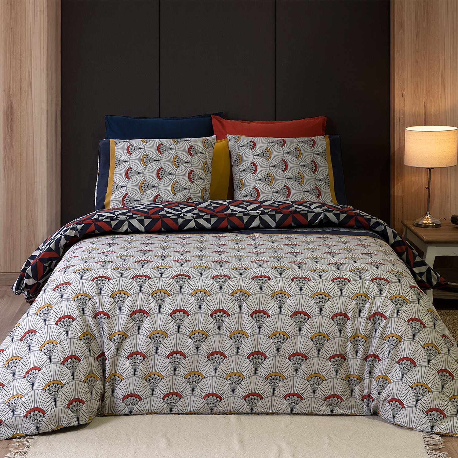 Parure housse de couette 100% coton 57fils panka