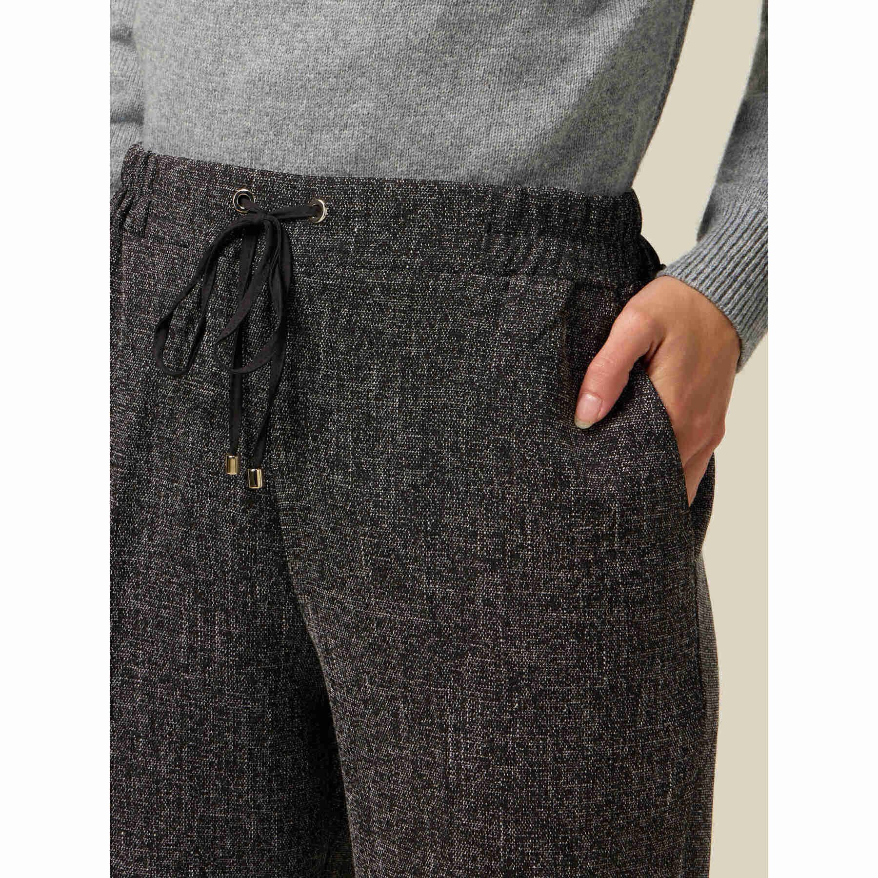 Oltre - Joggers in tessuto mélange - Grigio