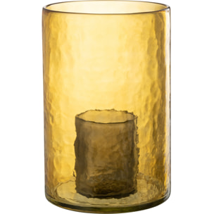 J-Line photophore Double - verre - jaune - large