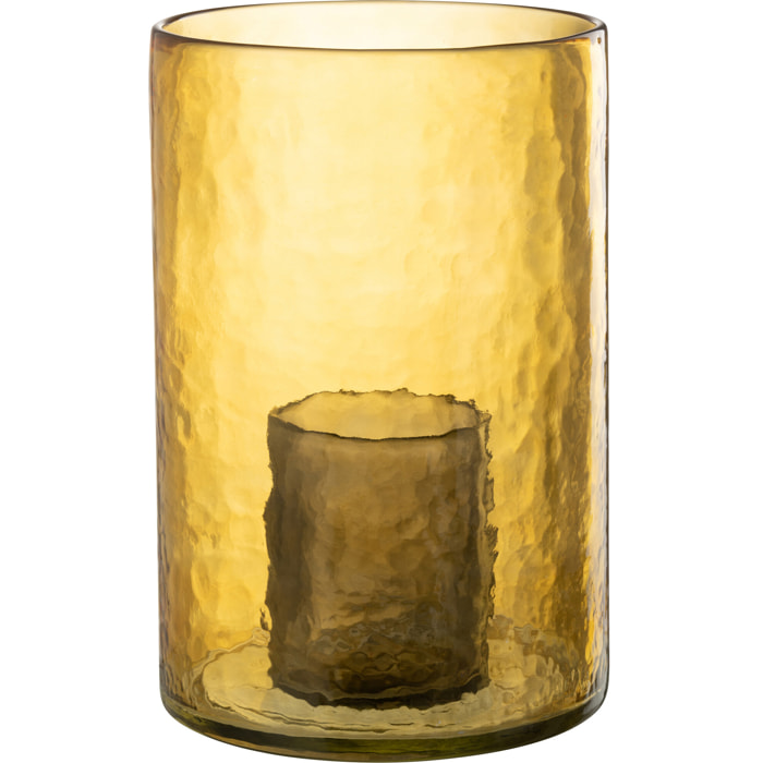 J-Line photophore Double - verre - jaune - large