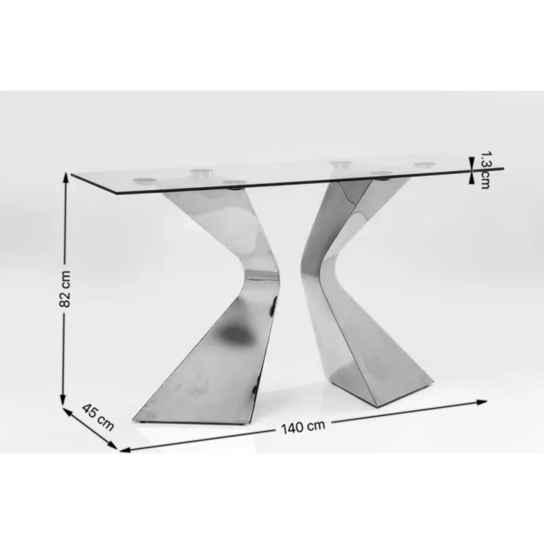 Console Gloria Travertino 140x45cm macchiato Kare Design