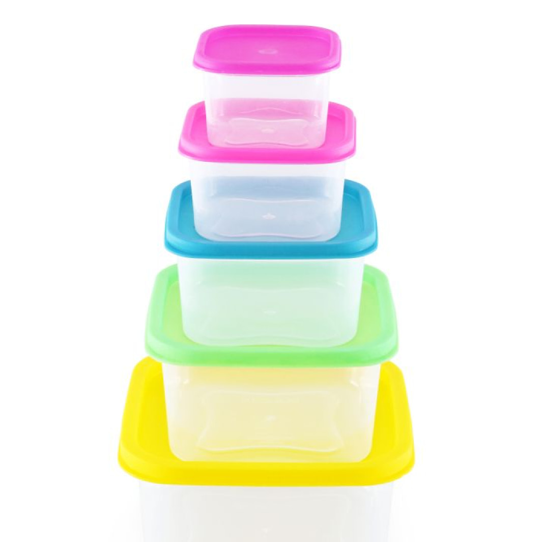 Ensemble de boites de conservations alimentaires 5 pièces Herzberg HGSFS5N1