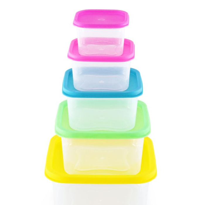 Ensemble de boites de conservations alimentaires 5 pièces Herzberg HGSFS5N1