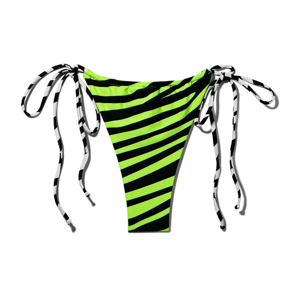 Bikini Mujer Parte Inferior Samoa Color Zebra Lime