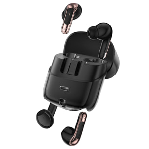 J17 Doppia coppia di auricolari con bluetooth 5.4.