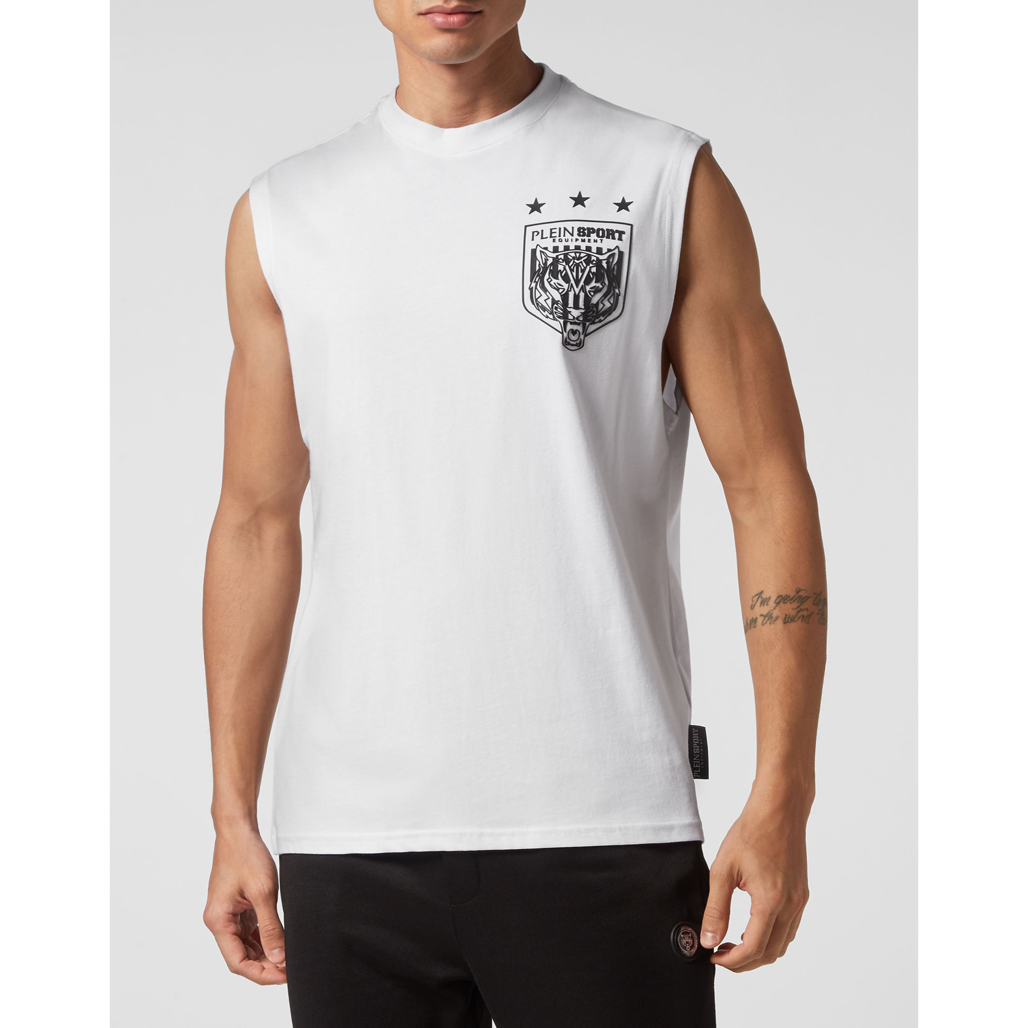 PLEIN SPORT Camiseta Cuello Redondo TIGER