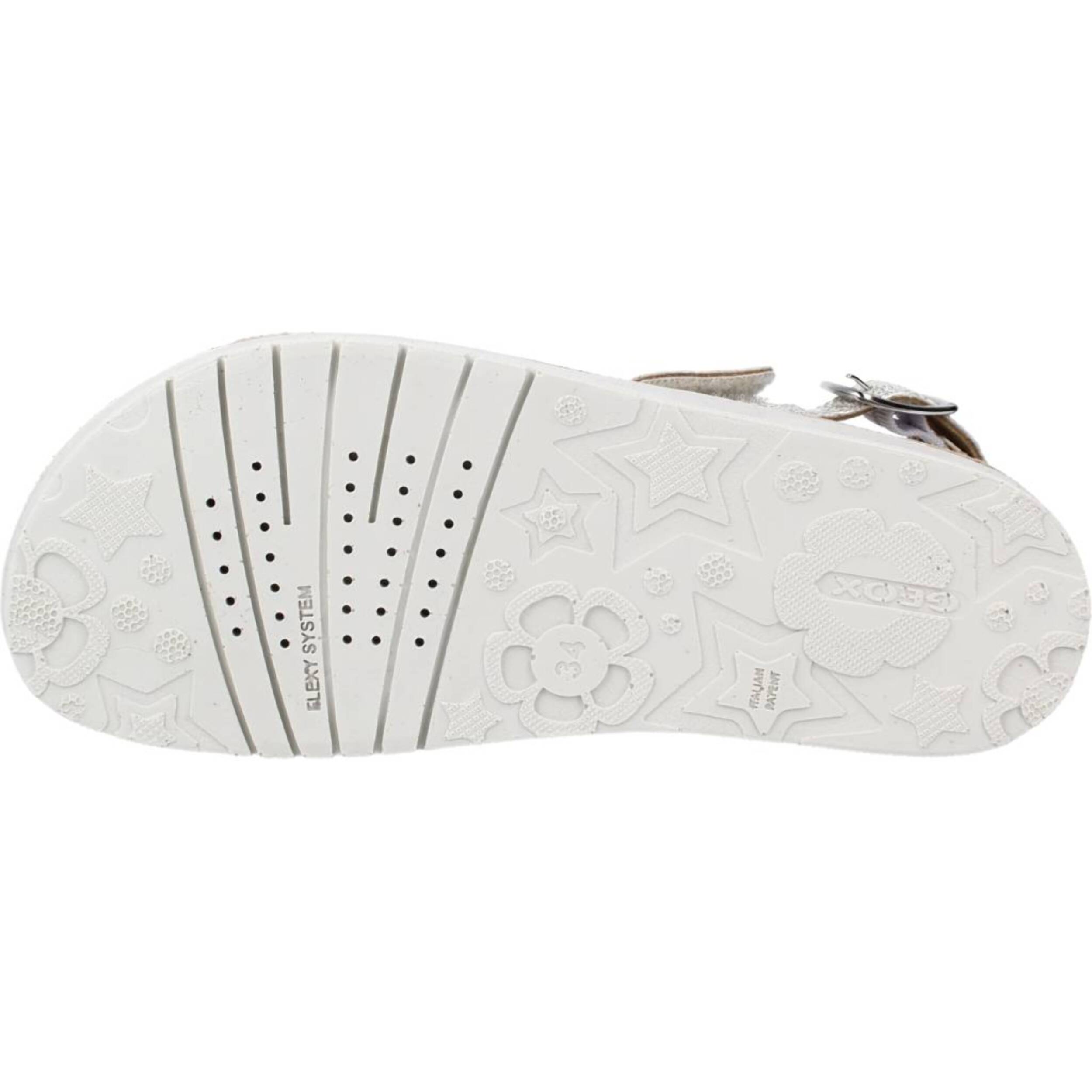 Sandalias Niña de la marca GEOX  modelo J SANDAL COSTAREI GI PLATA