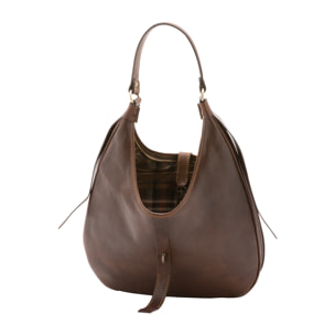 Borsa a spalla  unisex In Vera pelle Made in Italy 38x28x10 cm