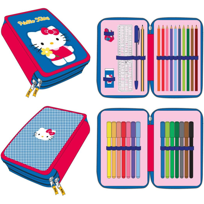 Plumier Con Accesorios Hello Kitty