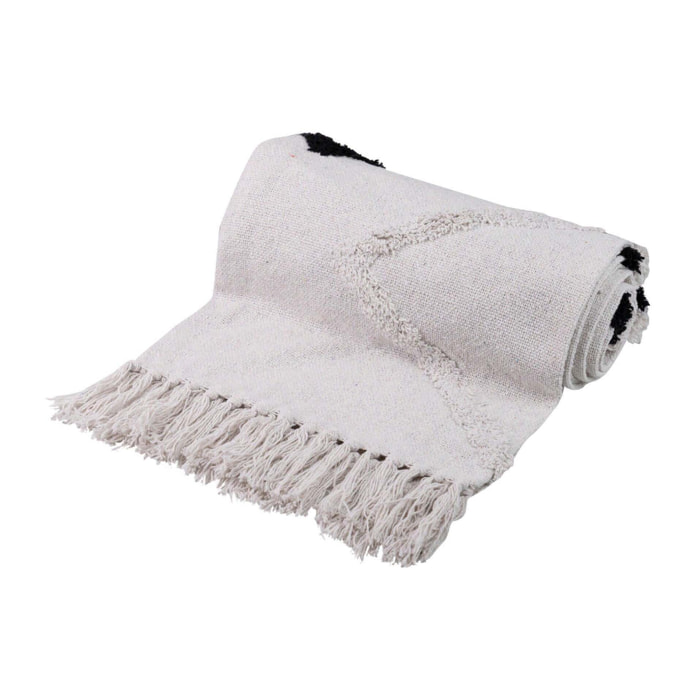 Manta Plaid Algodon Tejida A Mano 125x150 Cm