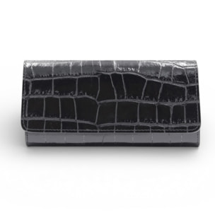 Cartera Cheval Firenze Cosmo Croc Negro