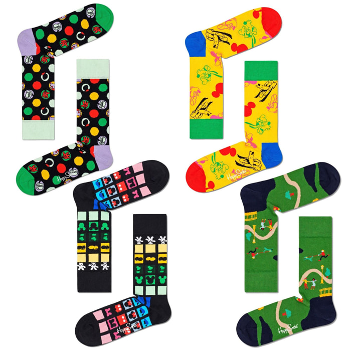 Set 4pares de calcetines happy socks