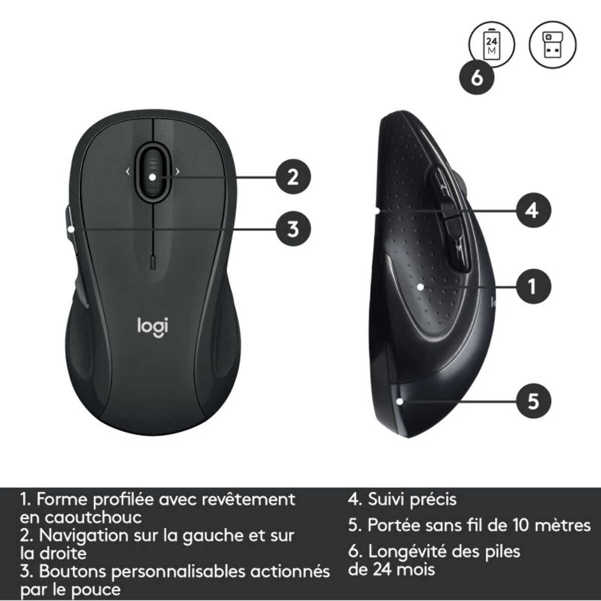 Clavier + Souris LOGITECH MK545 Advanced