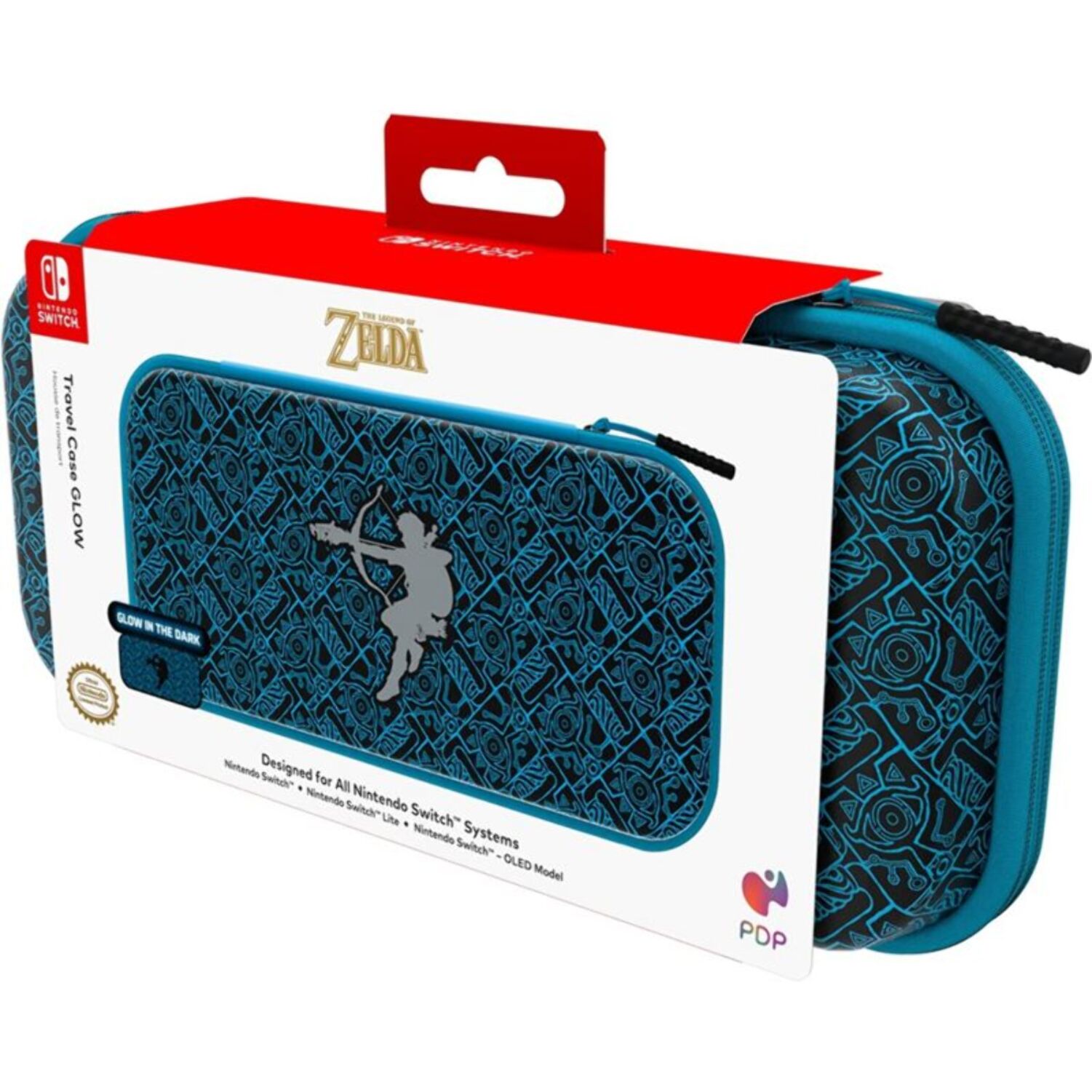 Housse de protection PDP TRAVEL CASE ZELDA GLOW IN THE DARK LINK