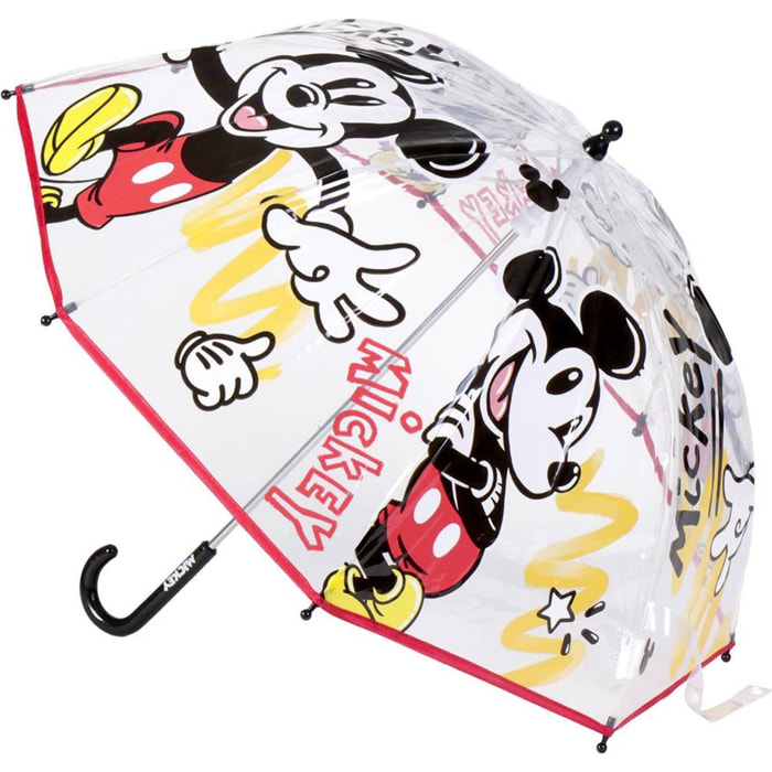 Paraguas Manual Poe Burbuja Mickey Red