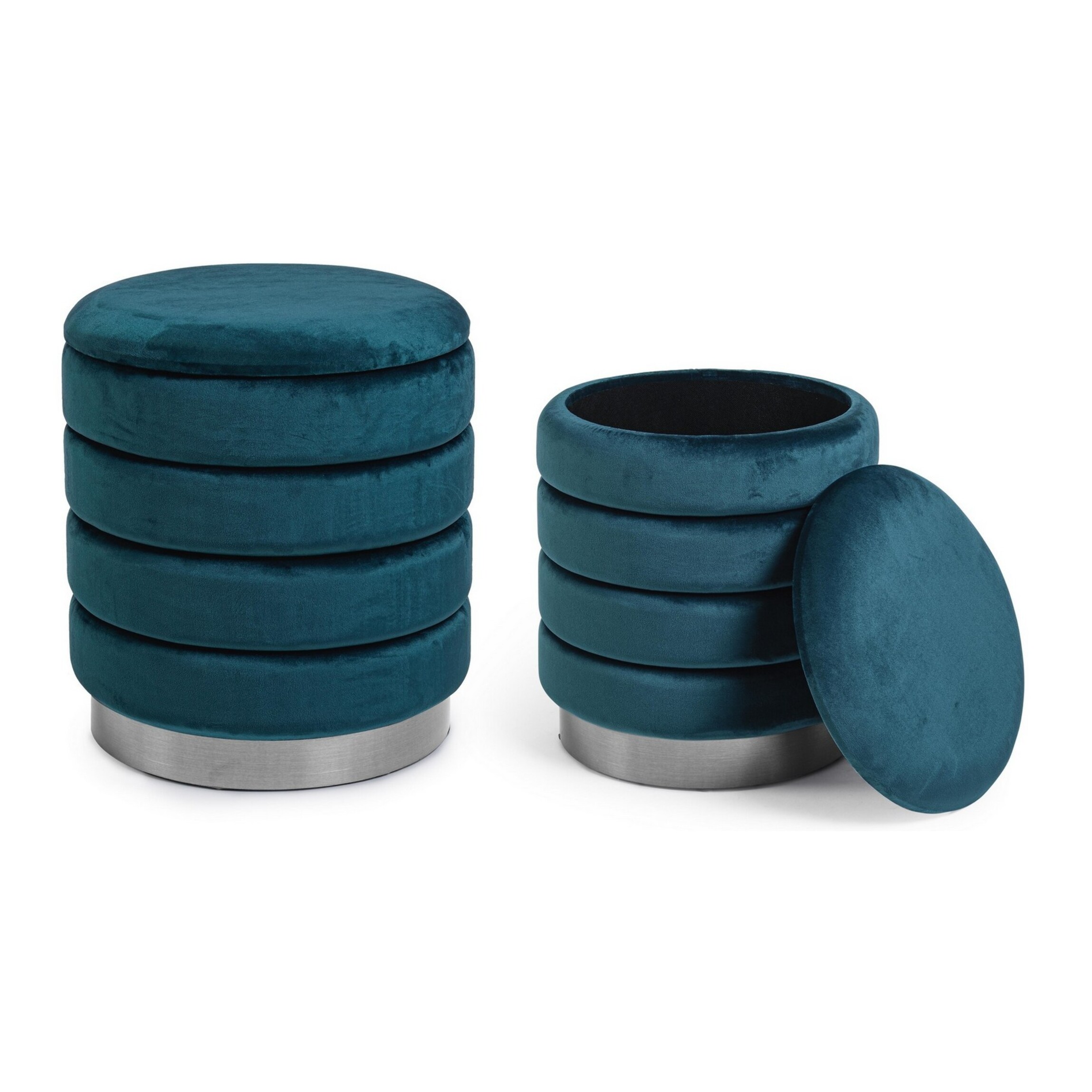 SET DI 2 POUF DARINA NAVYUS