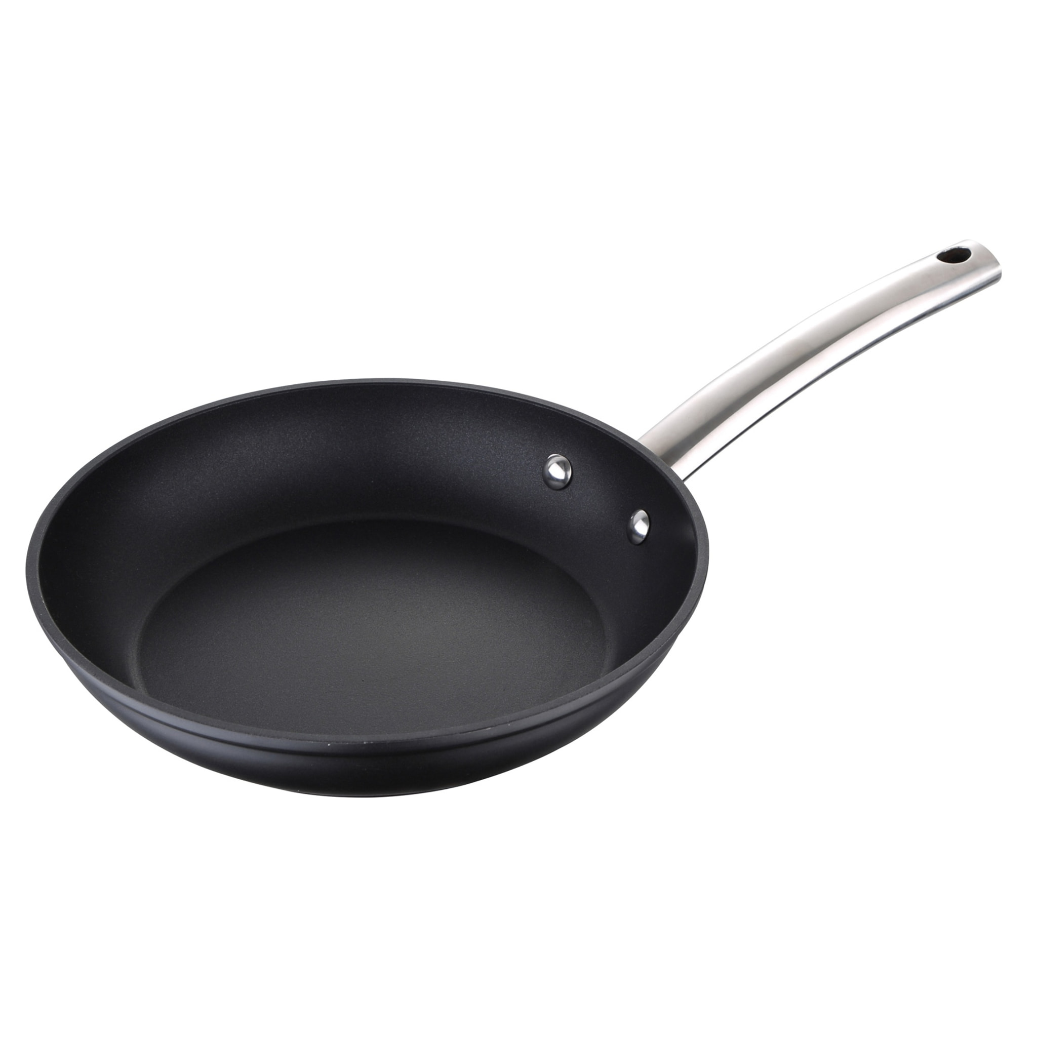 Juego de 3 Sartenes Ø24Ø28Ø30cm + Wok Ø28cm en Aluminio forjado aptas para inducción color Negro FOODIES MasterPRO