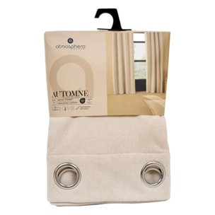 Rideau isolant Automne 140x260cm beige