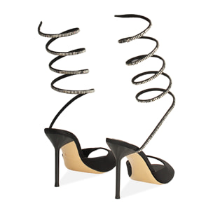 Sandali neri con tacco 9,9 cm