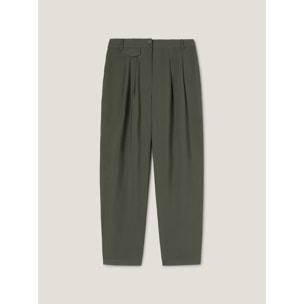 Motivi - Pantaloni fluidi con pinces - Verde