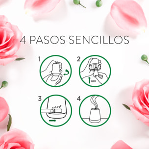 Air Wick Essential Mist - Aparato y recambios de ambientador difusor, esencia para casa con Aroma a Rosa Calmante - pack de 1 aparato y 2 recambios (2 * 45 Días)