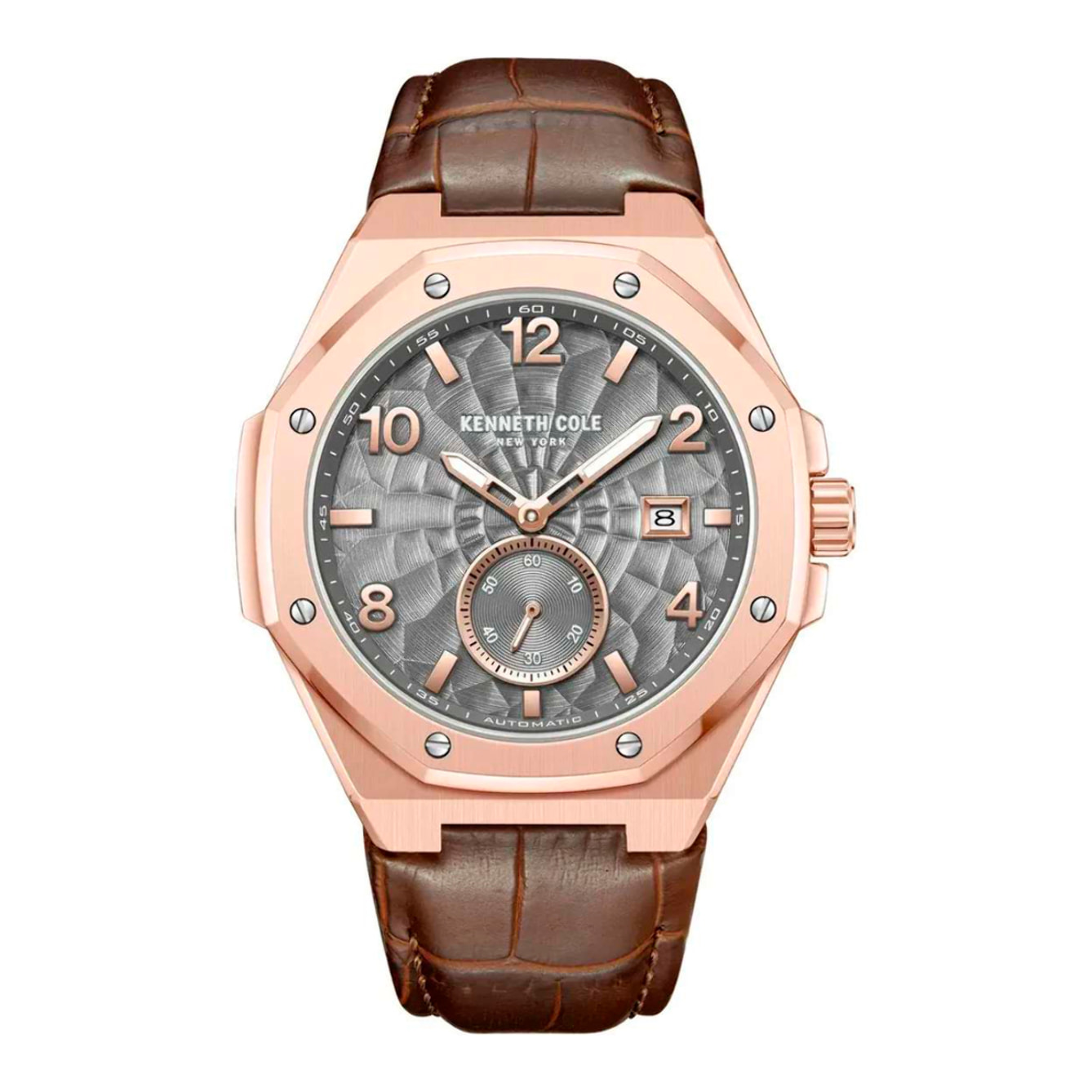 Reloj Kenneth Cole KCWGX0059002 Hombre Analogico Automatico con Correa de Cuero