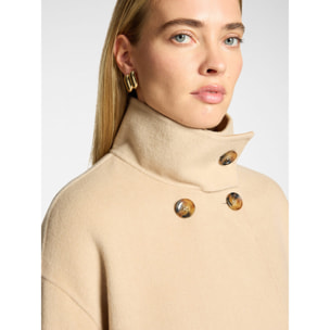 Elena Mirò - Cappotto in double misto lana - Beige
