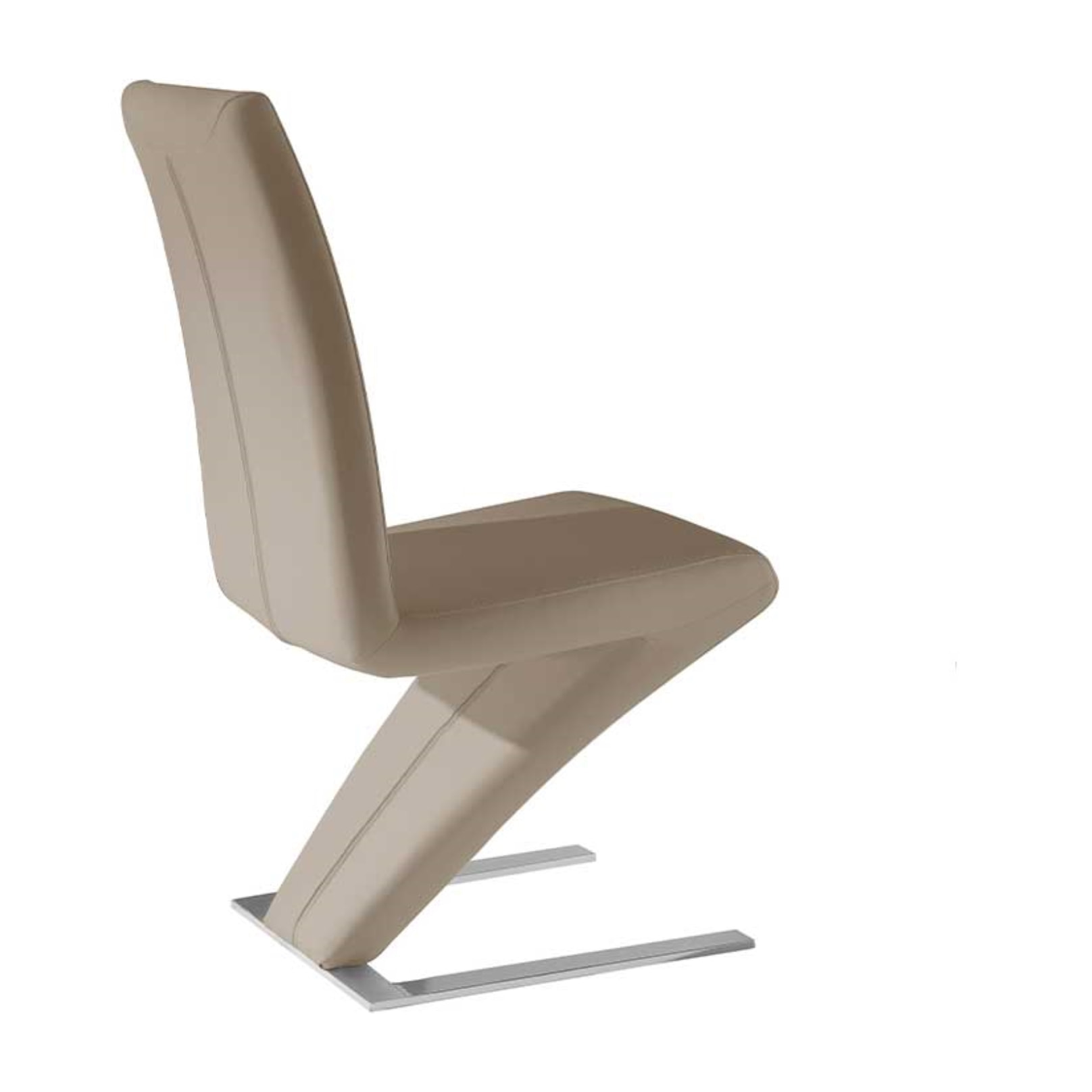 Set de 2 sillas – Polipiel y metal