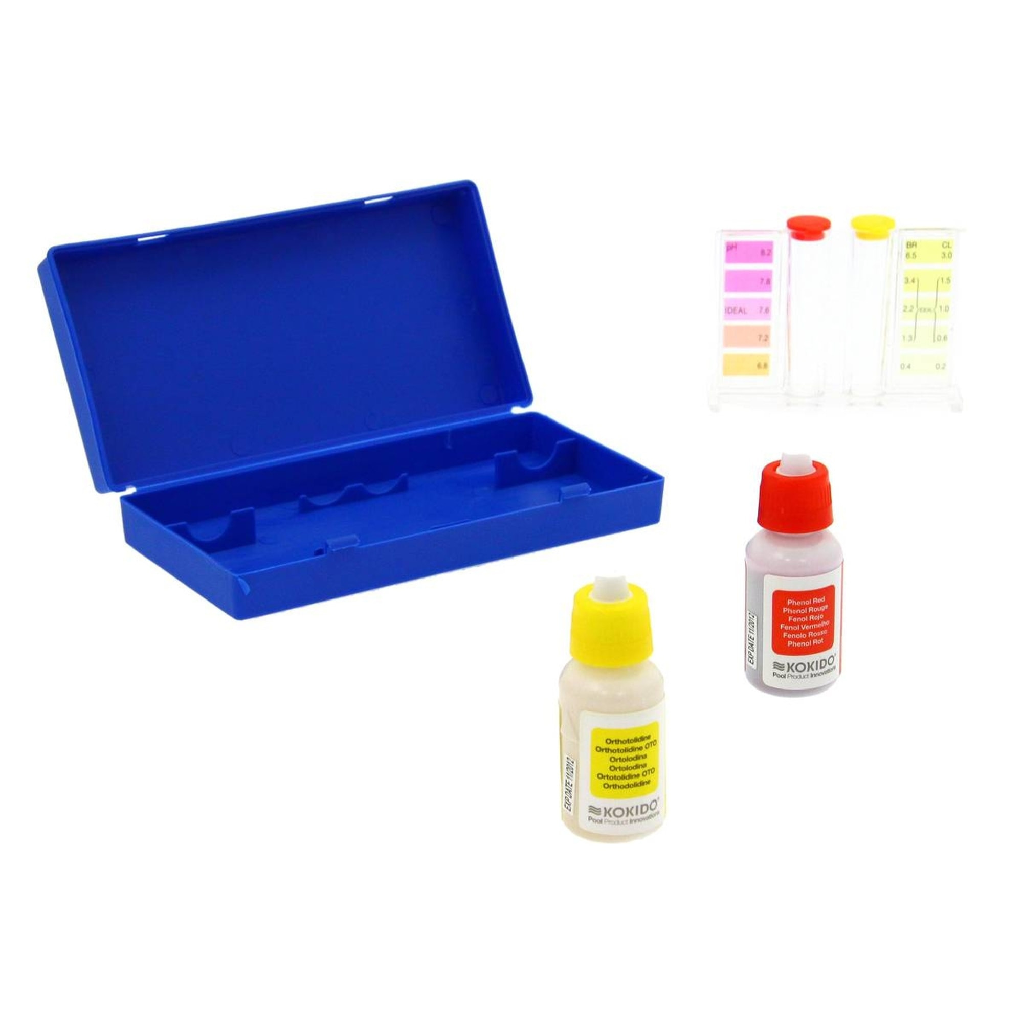 Kit de análisis líquido prueba ph y cloro piscina