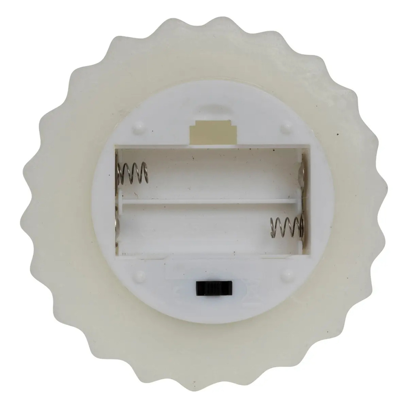 Bougie LED forme sapin H.13cm blanc