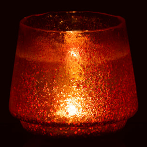 J-Line photophore Pois - verre - orange - large