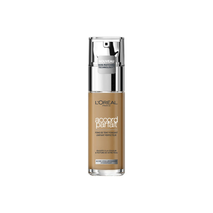 L'Oréal Paris Accord Parfait Fond de Teint Fluide 7.D Ambre Doré 30ml