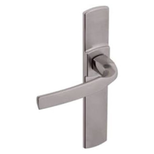 Ensemble de porte sur plaque Artis BEZAULT Entraxe 165mm - Inox brossé - Bec de cane - 865209