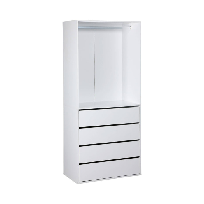 Kit dressing modulable décor bois 3 éléments MODULO