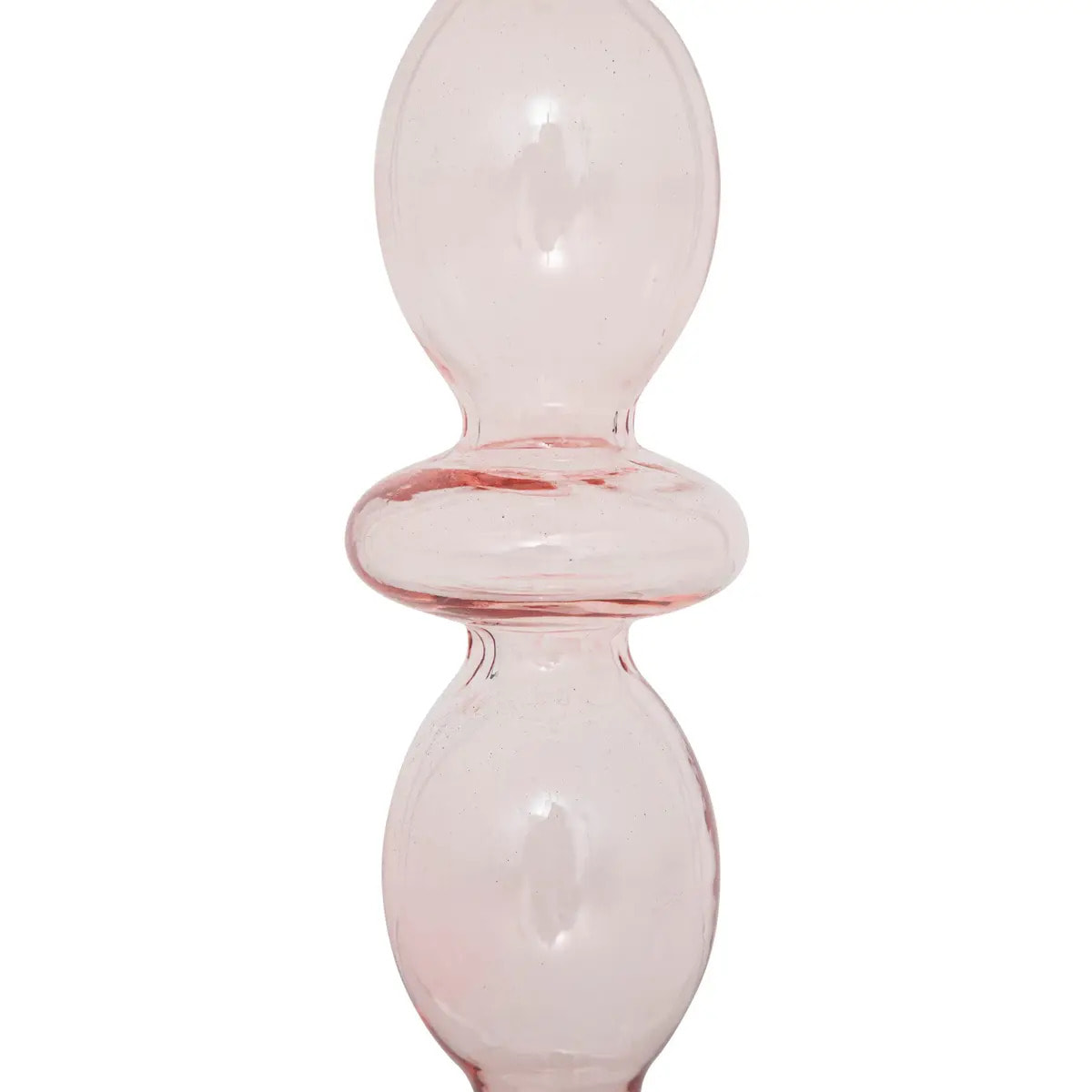 Chandelier verre rose clair H25,7cm