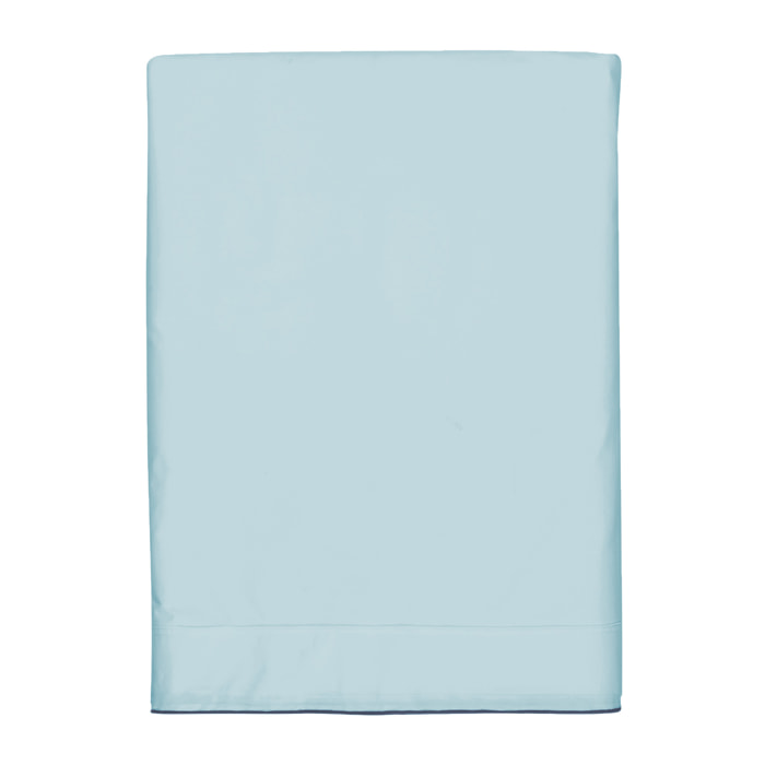 Drap plat en satin de coton lavé, RÊVE SATINÉ