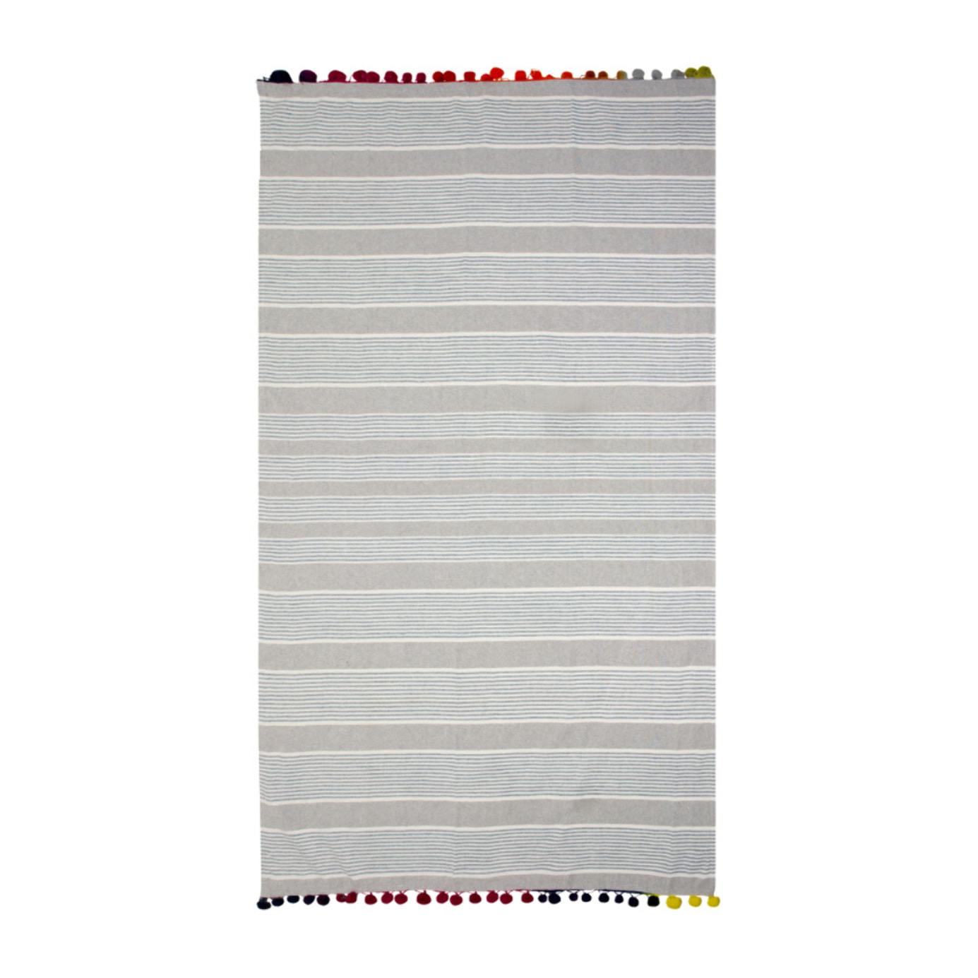 Telo Mare Fouta Modello Multicolor Con Pon Pon