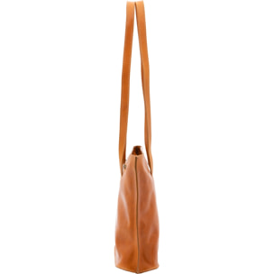 Borsa a spalla da donna - Modello False - 100% pelle - 27.0 x 38.5 x 10.0 cm