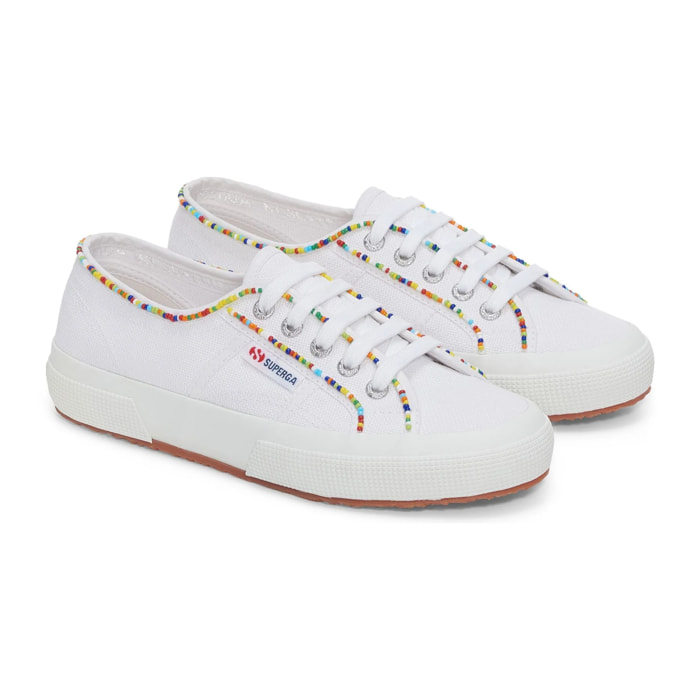 Le Superga Donna Grigio 2750 MULTICOLOR BEADS.