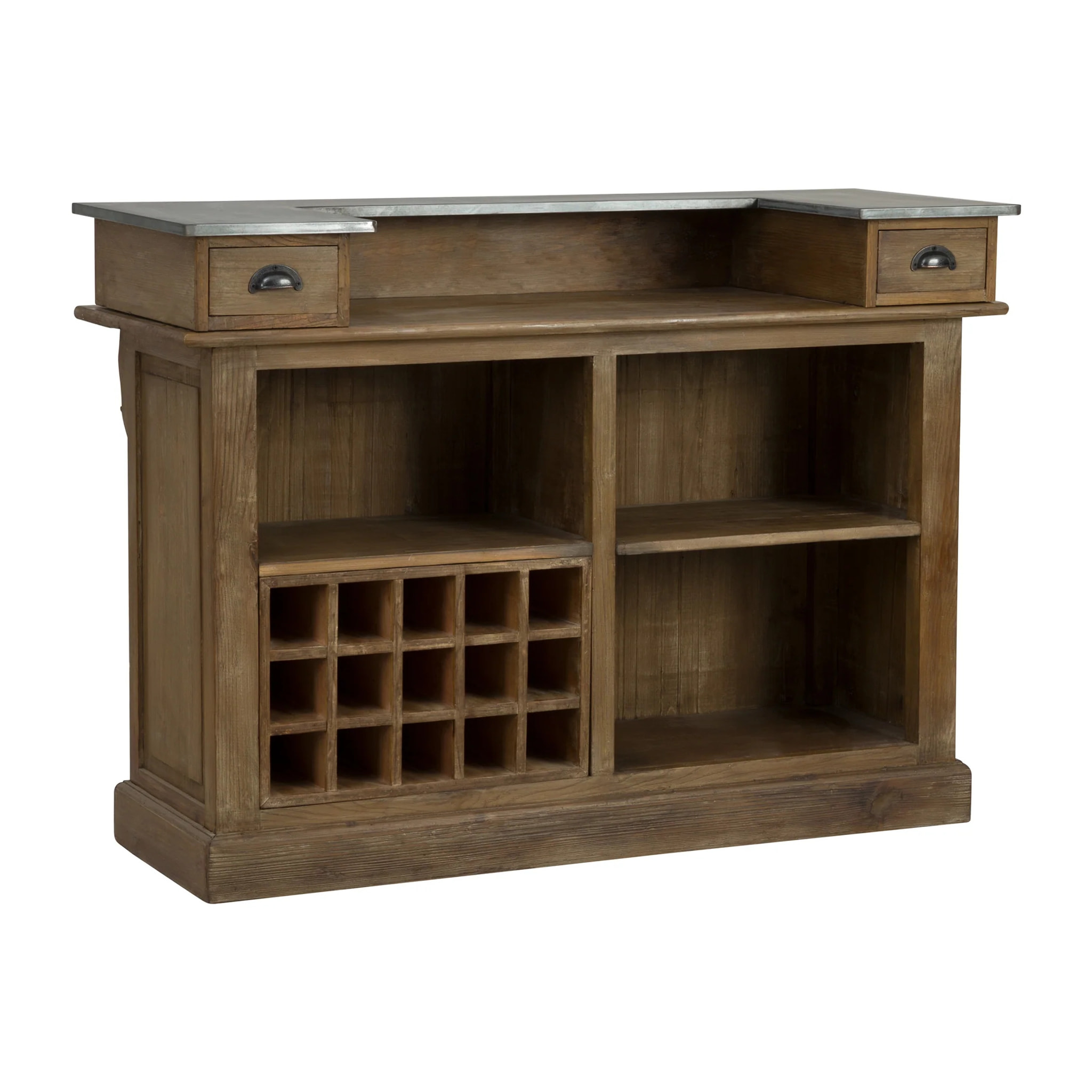 Meuble de bar en bois de cèdre recyclé et métal - Spritz