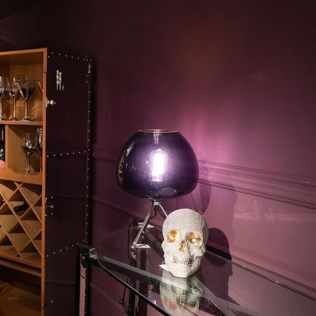 Lampe Sphere bleue Kare Design