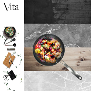 Sarten 28x6.0 cm aluminio forjado apta para inducción San Ignacio Vita