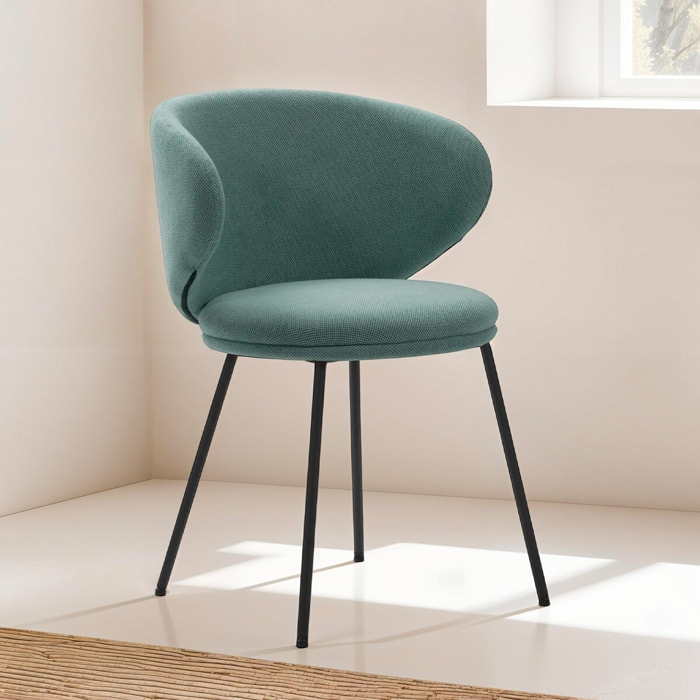 Lot de 2 chaises en tissu - COCOON