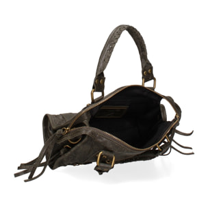 Borsa a spalla da donna - Modello Erisia - Vera pelle - 25.0 x 15.0 x 10.0 cm