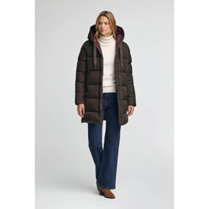 Chaqueta Gaia Reversible color chocolate con logo Polo Club