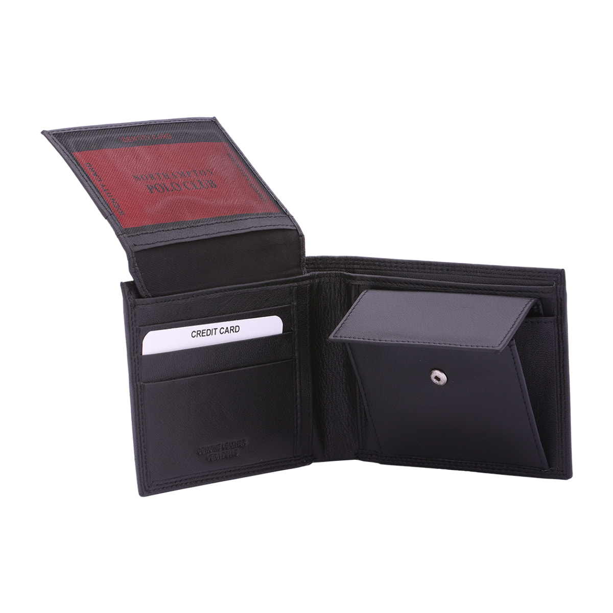 Portafoglio  da uomo In Vera pelle Made in Italy 9,5x12x2,5 cm