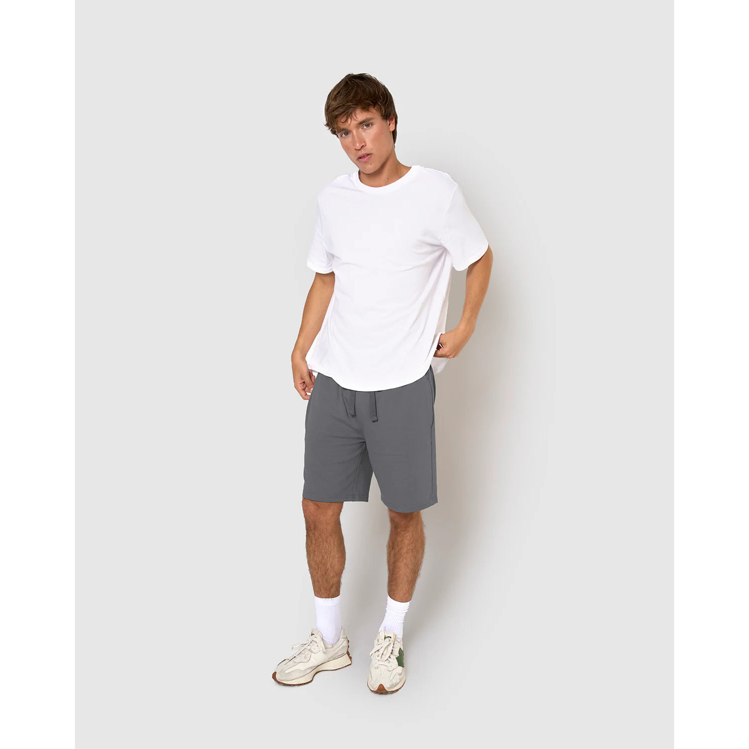 Pantalón corto básico deportivo liso índigo